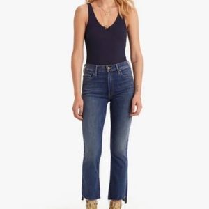 MOTHER Jeans Insider Crop Step Fray in Not Rough Enough